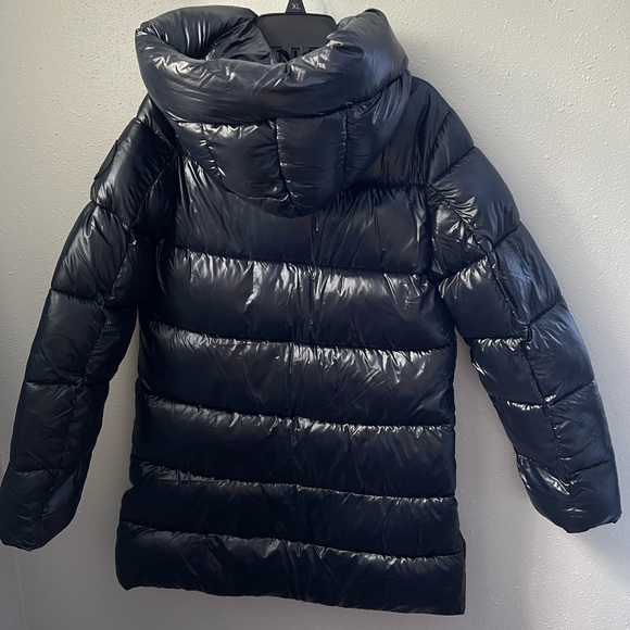 New Save The Duck Girls' Millie Quilted Jacket in Black Size 16 - Picture 3 of 10